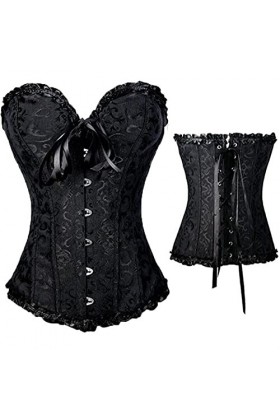 AleXanDer1 Corset Corset Dentelle Corset Sexy Corset Corset De La Taille des Femmes De Taille Plus Excessive Drôle Color : B