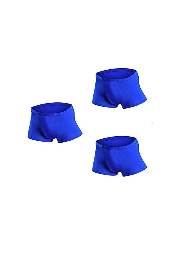 Hommes sous-vêtements de sous-vêtements de glace en soie boxer sans couture shorts de boxer u convex soft 3d sexy samis mascu