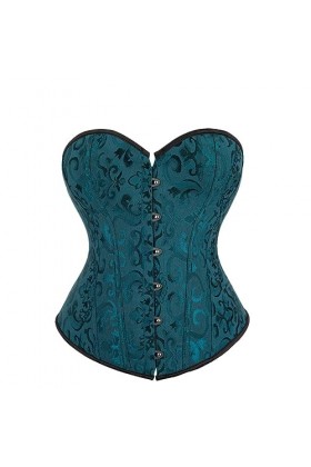 Rfmfkkg Femmes Sexy Jacquard Bustiers Et Corsets Lacets Body Shapewear Overbust Corset Tops, noirâtre EN8, 5XL