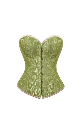 Rfmfkkg Femmes Sexy Jacquard Bustiers Et Corsets Lacets Body Shapewear Overbust Corset Tops, noirâtre EN8, 5XL