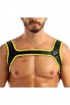 Mengsiy Sangle de Largeur dépaule en néoprène for Hommes Cordon de Serrage Protecteur Musculaire Cosplay Fantaisie Club Cost
