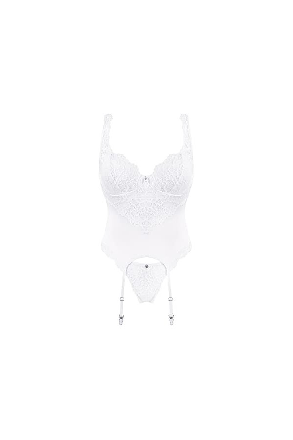 Obsessive Guêpière et String Blanc Amor - S-M