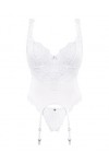 Obsessive Guêpière et String Blanc Amor - S-M