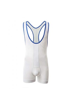 Senmiao-Vêtements Hommes Tenues Leotard Lutte Singlet Pouch Bodies Shorts Salopette Costumes Sports sous-vêtements Gym Nuit M