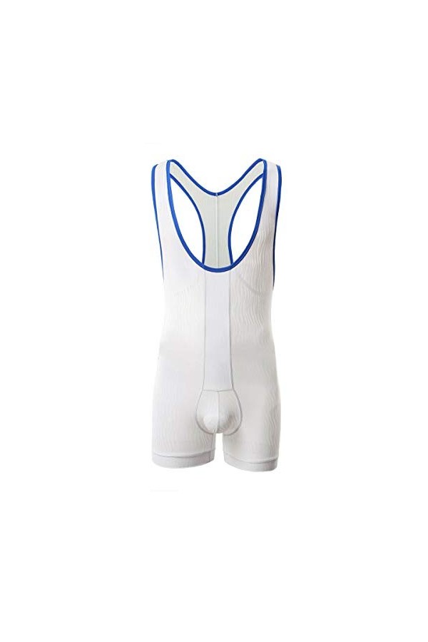 Senmiao-Vêtements Hommes Tenues Leotard Lutte Singlet Pouch Bodies Shorts Salopette Costumes Sports sous-vêtements Gym Nuit M