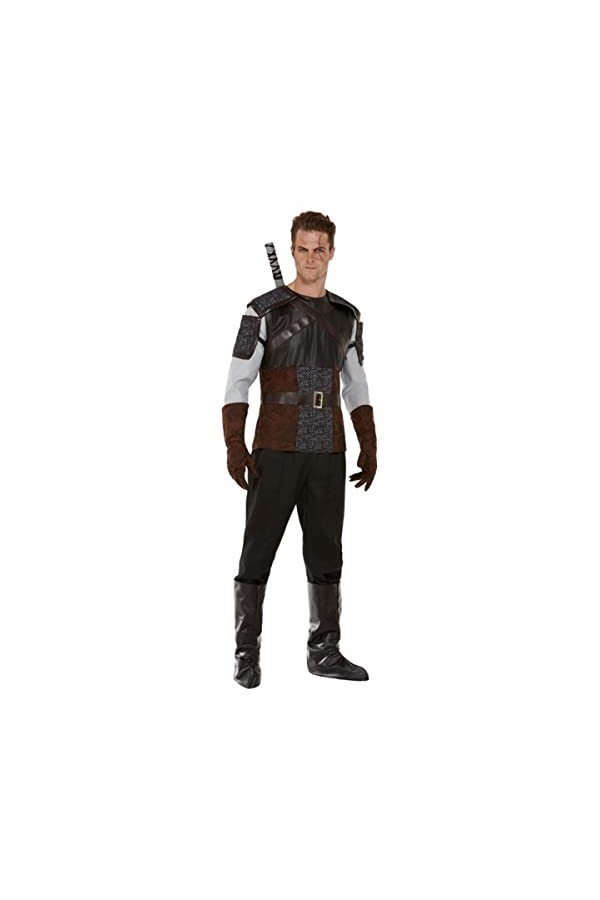 Smiffys Costume de chasseur sauvage, Homme, 70024XL, marron, XL-Size 46"-48"