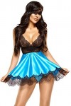 Beauty Night - Eve Babydoll Masque - Grenat Couleur - Grenat, Tailles - L/XL