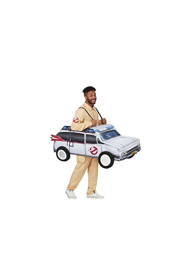 Smiffys 52567 Costume de voiture Ghostbusters sous licence officielle pour homme, argent, taille unique