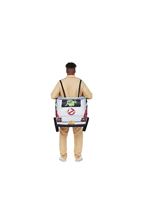 Smiffys 52567 Costume de voiture Ghostbusters sous licence officielle pour homme, argent, taille unique