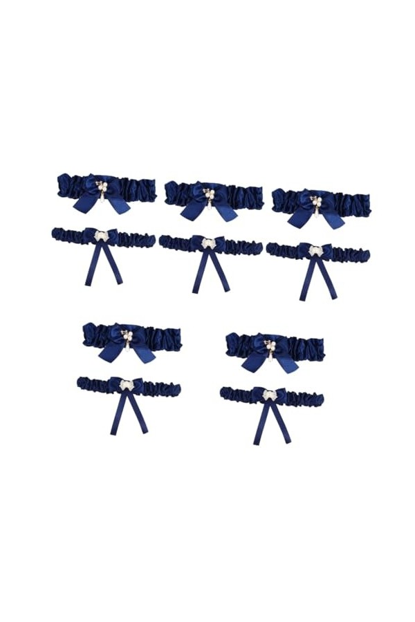 Abaodam 10 Pièces Anneau De Jambe Jarretière De Mariage Sur Mesure Mariée Cuisse Jarretière Noeud De Jarretière De Mariage Ja