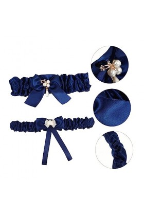 Abaodam 10 Pièces Anneau De Jambe Jarretière De Mariage Sur Mesure Mariée Cuisse Jarretière Noeud De Jarretière De Mariage Ja