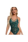 RIJPEX Ensemble de Lingerie en Dentelle Moulante Casual Home Jumpsuit Vêtements pour Femmes Noir XXCLarge 