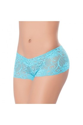 Espiral Boyshort Dentelle Couleur Turquoise Taille M