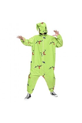 Allbestop Lingerie Sexy Rembourré Femmes et Point Avant et Une pièce Noël Hommes Ensemble Cauchemar fête Fermeture éclair Pyj