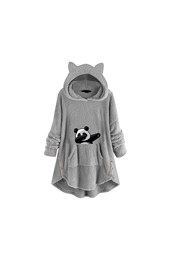 Zilosconcy Sweat à capuche femme avec fermeture éclair pour femme - Pull à manches longues - Pour le printemps - T-shirt à ma