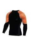 DDSP Vêtements en sous-vêtements Thermiques Séchage Rapide Thermo sous-vêtements Vêtements for Hommes Color : Orange Sets, S