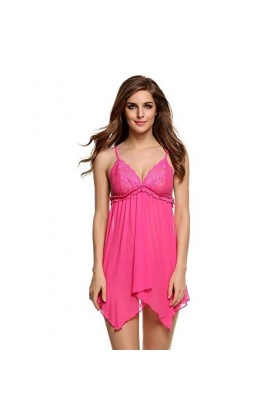 adqw Lingerie Sexy Femme Nuisettes Sexy Femme Femmes Sexy Érotique Populaire Profonde Col en V Sexy sous-Vêtements Dentelle C