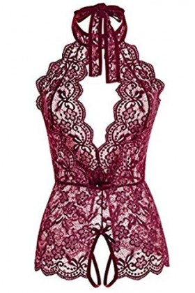 Rtyoo Chemises De Nuit Femme Couple De Lingerie Combinaison Sexy De Tentation De Lingerie@Red_S