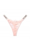 Victorias Secret String très sexy à bretelles brillantes XS-XL , Dentelle rose pure, Large