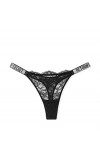 Victorias Secret String très sexy à bretelles brillantes XS-XL , Dentelle rose pure, Large