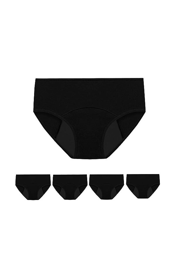Générique De Couleur Unie pour Femmes Culottes Menstruelles Confortables Et étanches Taille Basse sans Rail Culottes Antidéra