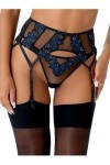 Gossard VIP Rapture Porte-jarretelles Taille haute Transparent Lingerie Noir, noir, Small