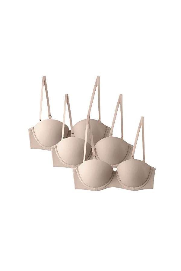 Soutien-Gorge pour Femmes Soutien-Gorge Confortable à Anneau dacier Souple Soutien-Gorge Push-Up Sexy à Armatures Confort à 