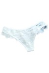 YiyiLai Femme sous-vêtement Sexy Dentelle Lingerie Invsible Transparent G-String Culotte Uni Bleu