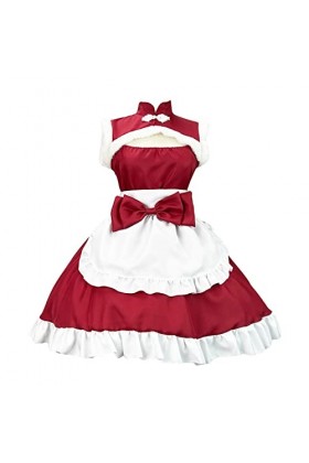 Noël Lapin Fille Douce Robe Mignon Mode Chaud Licou Princesse Robe Claus Santa Noël Cosplay Costume pour soirée discothèque s
