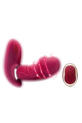 Pộîñt Ġ S?xtôy F???? Oe?f Culotte Vîbránte avec télécommande pour femme Vîbrómásseur à distance pour femme Culotte sans fil C