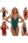 ZTIANEF Costume de Femme de chambreLingerie érotique Tunique Slim Sexy Combinaison, Rouge, L