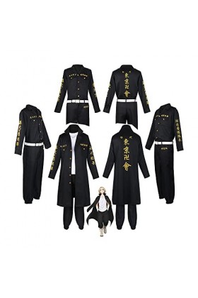 TIIFFY Anime to-kyo re-vengers s-ano ma-njiro Cosplay Costume noir uniforme Costume adulte Halloween fête tenues déguisement 