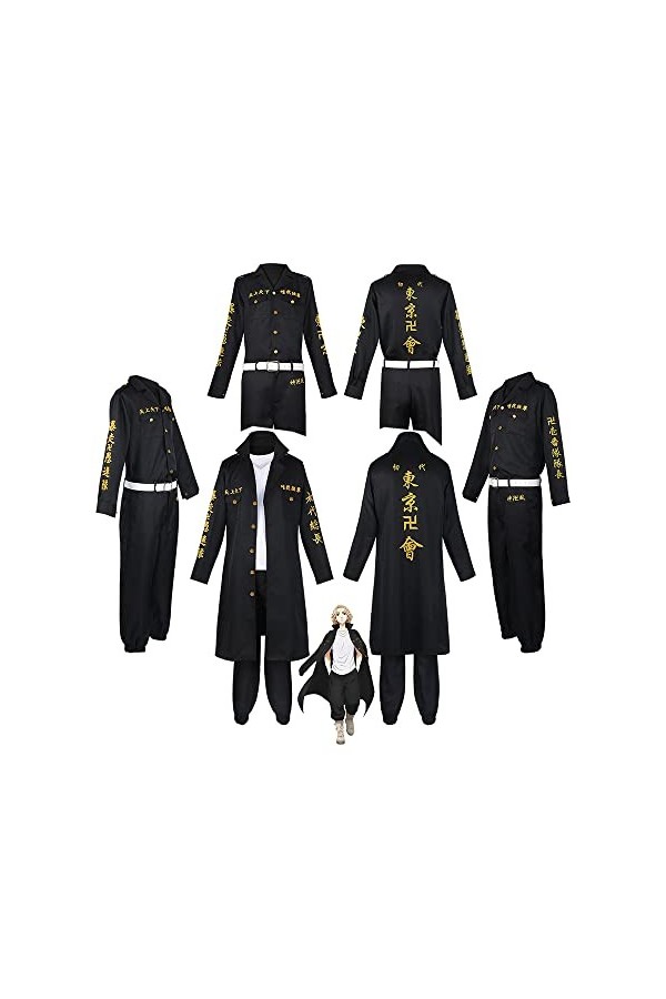 TIIFFY Anime to-kyo re-vengers s-ano ma-njiro Cosplay Costume noir uniforme Costume adulte Halloween fête tenues déguisement 