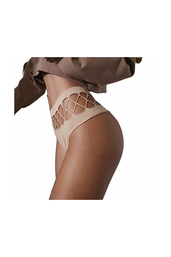 Culotte 3Pcs Sexy G-String Strings Cotton Femmes Culotte Creux De Taille Plus Taille S-XXL sous-Vêtements pour Femmes sous-Pa