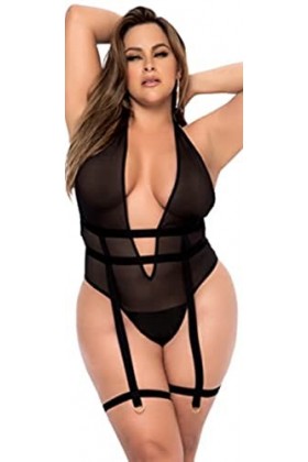 Mapalé by Espiral Corps en Maille Ensemble de Lingerie, Noir, 1X/2X Femme
