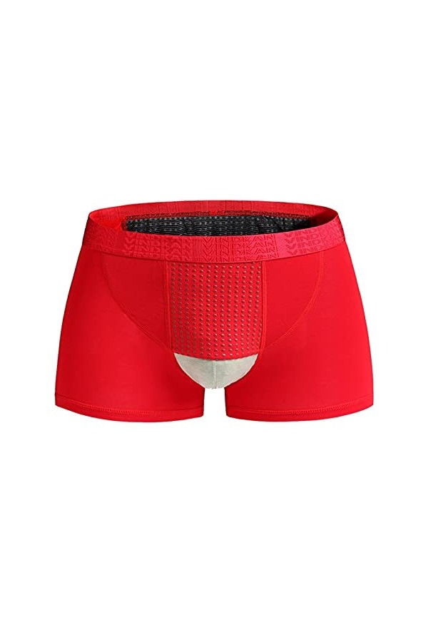 FJL Hommes sous-Vêtements Élargissement Slip Santé Prostate Culotte de Thérapie Magnétique Tissu Modal Caleçons Respirant Co