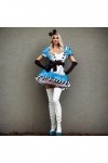 Tenue de soubrette habillée et légère - Costume de soubrette allemand pour la fête de la bière - Costume traditionnel traditi