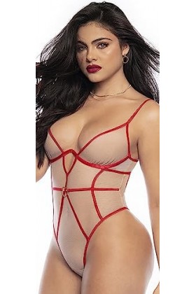 Mapalé by Espiral Teddy 8817 pour femme, Nude/Rouge, Small-medium