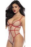 Mapalé by Espiral Teddy 8817 pour femme, Nude/Rouge, Small-medium