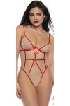 Mapalé by Espiral Teddy 8817 pour femme, Nude/Rouge, Small-medium