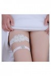 ZZSRJ Mariée Mariage Jarretière Jumelette De Lace Jeune Bague Blanc Sexy Fleur Cadeau Dames Decoration de la fête de mariée 
