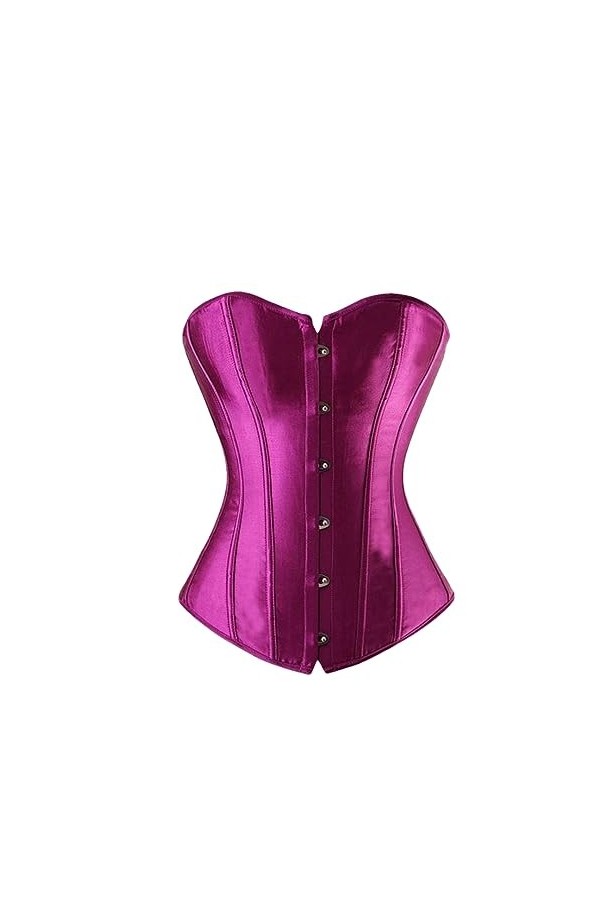 Rfmfkkg Corset sexy à lacets pour femme - Sans manches, 9059Violet, XXL