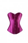 Rfmfkkg Corset sexy à lacets pour femme - Sans manches, 9059Violet, XXL