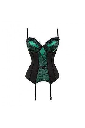 TTCI-RR Bustiers et Corsets Femmes Sexy sous-vêtements Corset érotique Dentelle Maille Corset supérieure Lingerie Minceur Tai