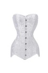 TTCI-RR Bustiers et Corsets Corset Long Torse Corset, Vêtements Serrés Mise en Forme De Poitrine Minceur Poitrine Femmes Blan
