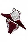 SWIMSUIT HL Maillot De Bain Bikini Dentelle Sexy Maillot De Bain Bikini Solide, Wine Red, L,Wine Red,l