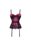 Lingerie Sexy Corset de Cour Jupe Swing en Maille et Dentelle Avec Porte-Jarretelles Corset Poly Bust Abdomen Sexy Cors Colo