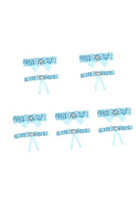 Abaodam 10 Pièces Anneau De Jambe Jarretelles Strass Jarretelles En Dentelle Porte-jarretelles De Mariage Accessoires Pour Fe