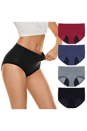Strings Tangas Femmes Sexy Culottes Dentelle 4 pièces sous-vêtements étanches Taille Haute pour Femmes Culotte Grande Taille 