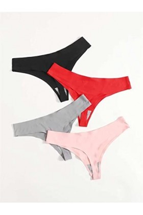 UYROOSS Culotte for Femmes 4pack Plus Culotte sans Soudure, sous-vêtements Culottes Hautes Culottes Stretch Color : A, Size 